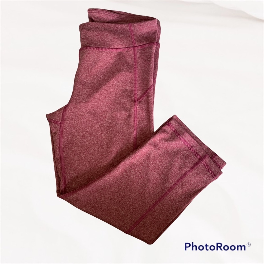 Live Love Dream Womens M Pink Athletic Crop Capri Leggings - Picture 2 of 5